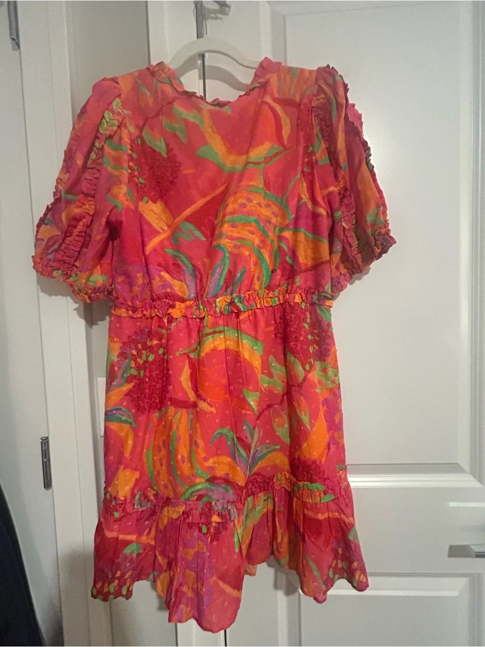 FARM Rio Pink, Orange & Green Floral Mini Dress - Picture 5 of 5
